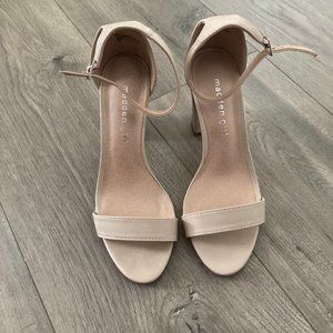 Madden Girl Ankle Strap Beige Sandals